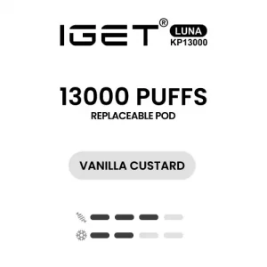 IGET LUNA KP13000 Pod - Vanilla Custard