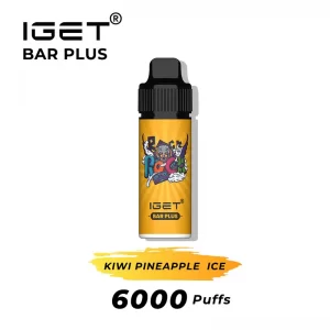 kiwi pineapple ice iget bar plus 6000 puffs