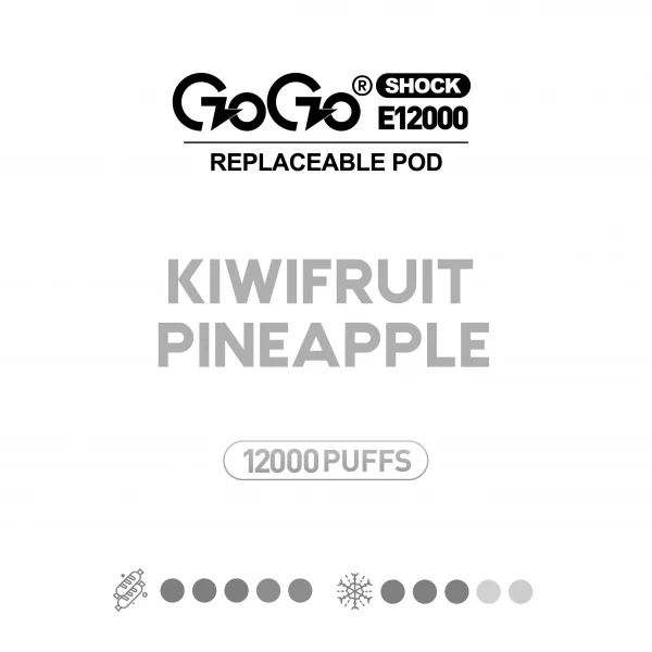 Kiwifruit Pineapple GOGO Shock E12000 Pod
