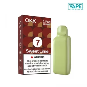 OKK Cross Pod 5000 Puffs Sweet Lime