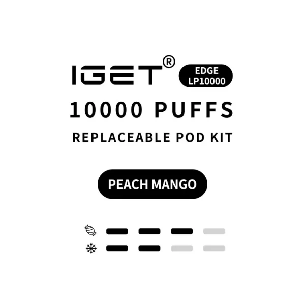 Peach Mango - IGET EDGE Kit 10000 Puffs