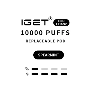 Spear Mint- IGET EDGE Pod 10000 Puffs