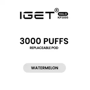 Watermelon - IGET Halo Prefilled Pod 3000 Puffs